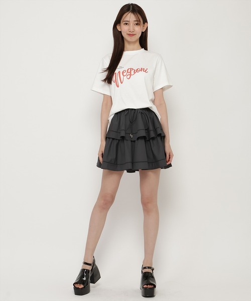 REDYAZEL（レディアゼル）の「Negroni ロゴプリントＴシャツ（Tシャツ/カットソー・レディース・オフホワイト/ブラック/ピンク・FREE）」の6枚目の写真