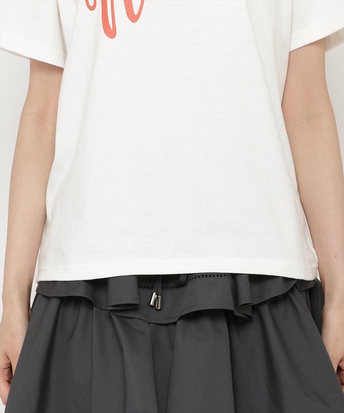 REDYAZEL（レディアゼル）の「Negroni ロゴプリントＴシャツ（Tシャツ/カットソー・レディース・オフホワイト/ブラック/ピンク・FREE）」の9枚目の写真