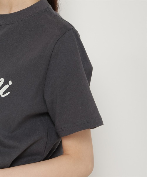 REDYAZEL（レディアゼル）の「Negroni ロゴプリントＴシャツ（Tシャツ/カットソー・レディース・オフホワイト/ブラック/ピンク・FREE）」の14枚目の写真