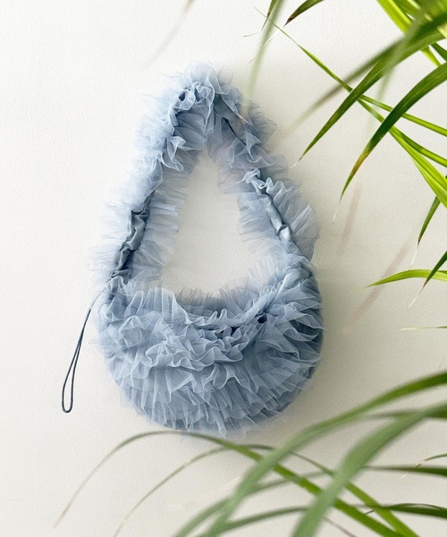 PICCIN（ピッチン）の「チュール2wayバッグ（ショルダーバッグ・レディース・ブラック/ブルー/ピンク・FREE）」の2枚目の写真