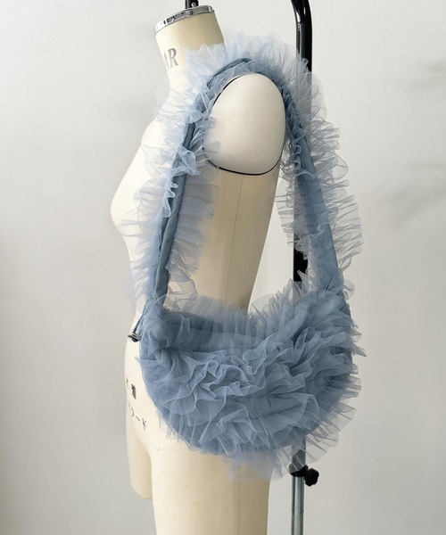 PICCIN（ピッチン）の「チュール2wayバッグ（ショルダーバッグ・レディース・ブラック/ブルー/ピンク・FREE）」の14枚目の写真