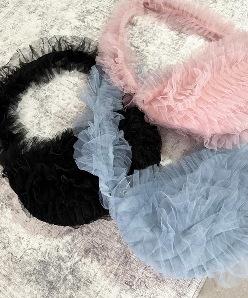 PICCIN（ピッチン）の「チュール2wayバッグ（ショルダーバッグ・レディース・ブラック/ブルー/ピンク・FREE）」の12枚目の写真