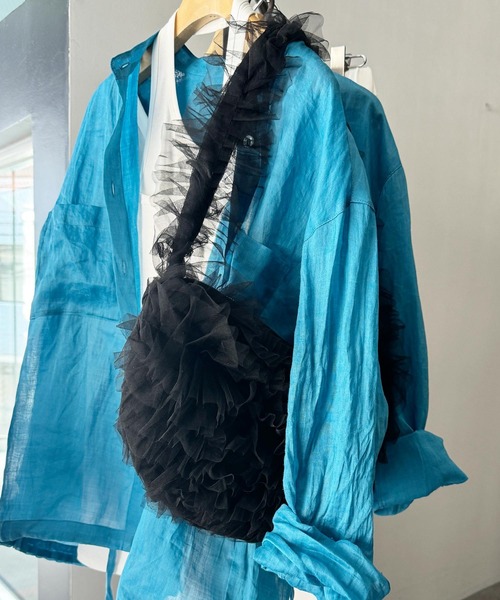 PICCIN（ピッチン）の「チュール2wayバッグ（ショルダーバッグ・レディース・ブラック/ブルー/ピンク・FREE）」の15枚目の写真