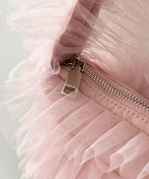 PICCIN（ピッチン）の「チュール2wayバッグ（ショルダーバッグ・レディース・ブラック/ブルー/ピンク・FREE）」の7枚目の写真