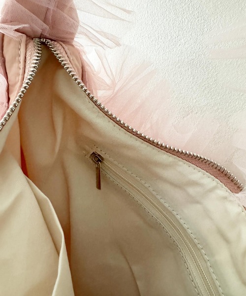 PICCIN（ピッチン）の「チュール2wayバッグ（ショルダーバッグ・レディース・ブラック/ブルー/ピンク・FREE）」の8枚目の写真