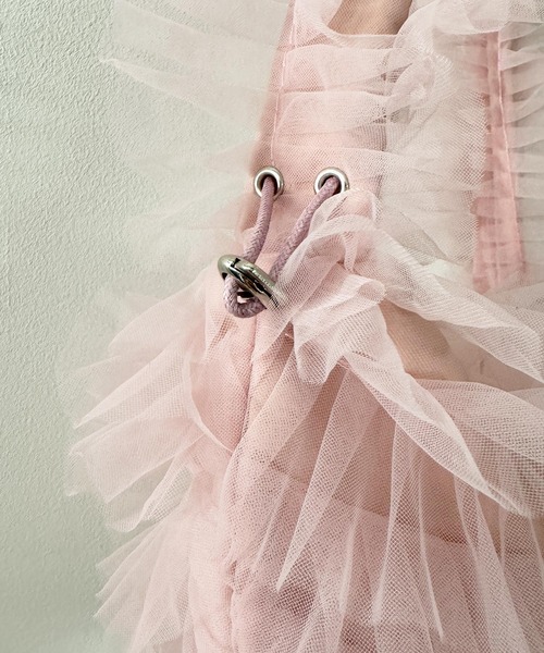 PICCIN（ピッチン）の「チュール2wayバッグ（ショルダーバッグ・レディース・ブラック/ブルー/ピンク・FREE）」の9枚目の写真