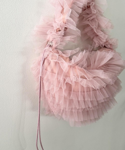 PICCIN（ピッチン）の「チュール2wayバッグ（ショルダーバッグ・レディース・ブラック/ブルー/ピンク・FREE）」の10枚目の写真