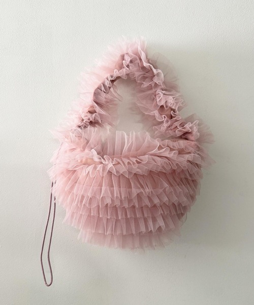 PICCIN（ピッチン）の「チュール2wayバッグ（ショルダーバッグ・レディース・ブラック/ブルー/ピンク・FREE）」の11枚目の写真