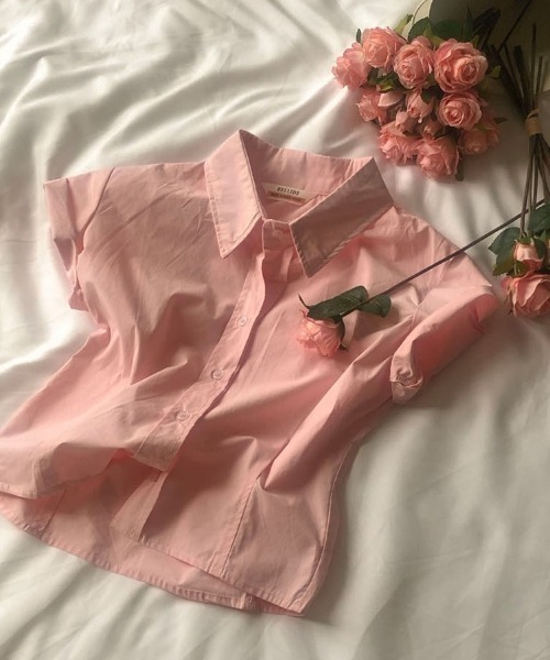 BEIDELLI（ベイデリー）の「[BELLIDE MADE] 4ピンタッククロップド半袖シャツ（シャツ/ブラウス・レディース・ブラック/スカイブルー/ネイビー/ホワイト/ピンク・FREE）」の16枚目の写真