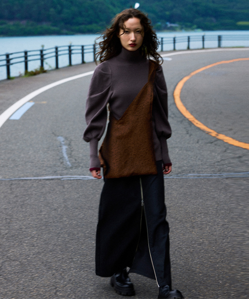 NOMINE(ノミネ)の「ジャガード バッグ(トートバッグ・レディース・マスタード/ブラウン/ブラック・フリー)」の6枚目の写真