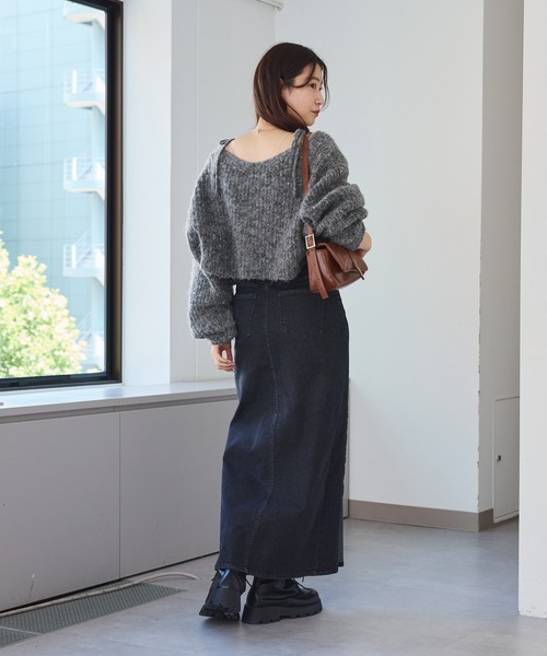 Kastane - 新品 Kastaneリボンニットキャミ×ロングカーデSET Kastane（カスタネ）の「リボンニットキャミ×ロングカーデSET