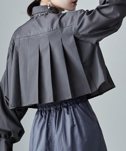 etoll.（エトル）の「タックプリーツボリュームスリーブシャツ（シャツ/ブラウス・レディース・ホワイト/グレー/ブルー/ブラック・M）」の17枚目の写真