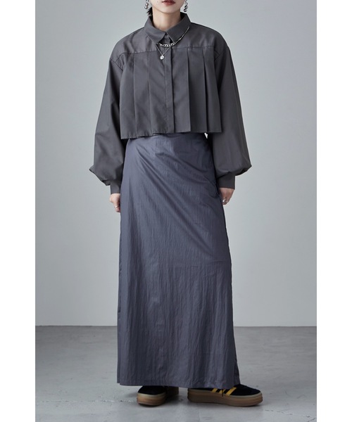 etoll.（エトル）の「タックプリーツボリュームスリーブシャツ（シャツ/ブラウス・レディース・ホワイト/グレー/ブルー/ブラック・M）」の20枚目の写真