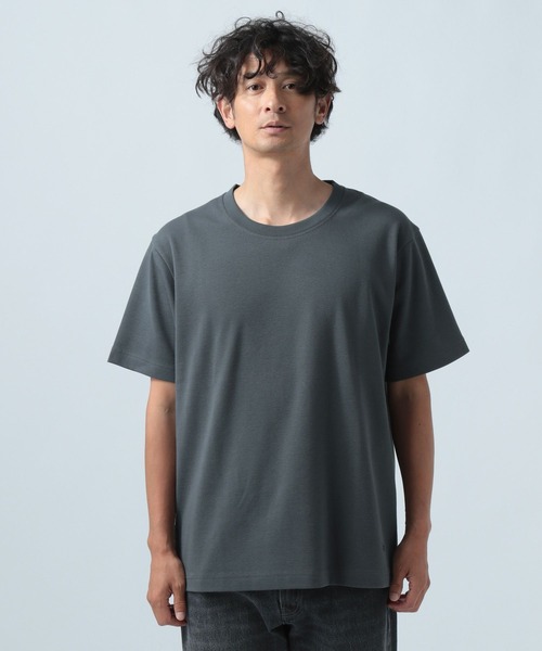 BAYFLOW(ベイフロー)の「ベーシックフライス半袖Tシャツ(Tシャツ/カットソー・メンズ・チャコールグレー/ブラック/オフホワイト・MEDIUM/LARGE)」の7枚目の写真