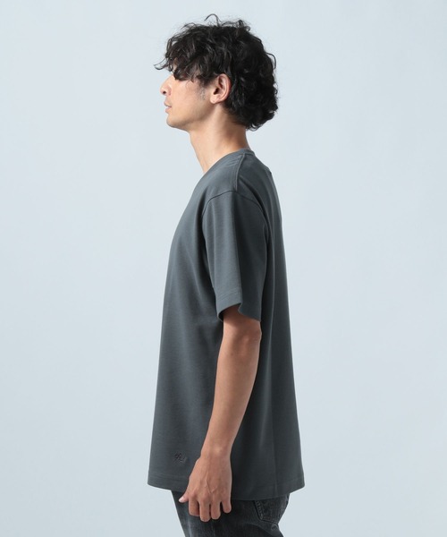 BAYFLOW(ベイフロー)の「ベーシックフライス半袖Tシャツ(Tシャツ/カットソー・メンズ・チャコールグレー/ブラック/オフホワイト・MEDIUM/LARGE)」の8枚目の写真