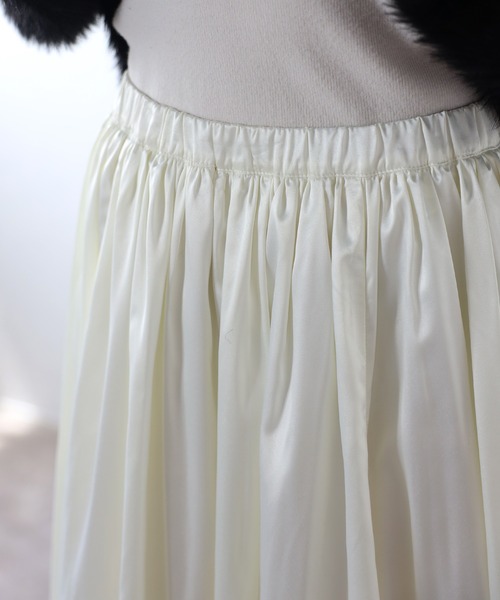 Bonjour Sagan(ボンジュールサガン)の「サテンバルーンスカート(スカート・レディース・ブラック/アイボリー/ライトグレー・FREE)」の18枚目の写真
