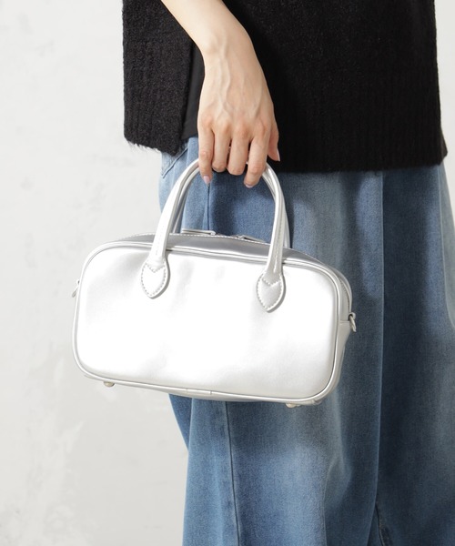 FOUND GOOD（ファウンドグッド）の「レクタングルバッグ（ボストンバッグ・レディース・ブラック/グレー系2/ブルー系5・FREE）」の3枚目の写真