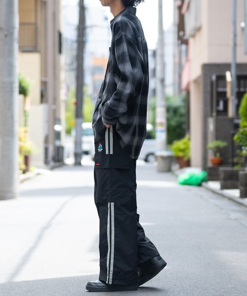 Red Cap Girl（レッドキャプガール）の「【a-r】〔RedCapGirl/レッドキャップガール〕フロント刺繍 サイドライン ナイロンカーゴパンツ（カーゴパンツ・メンズ・ネイビー/ブラック/カーキ・MEDIUM/LARGE）」の10枚目の写真