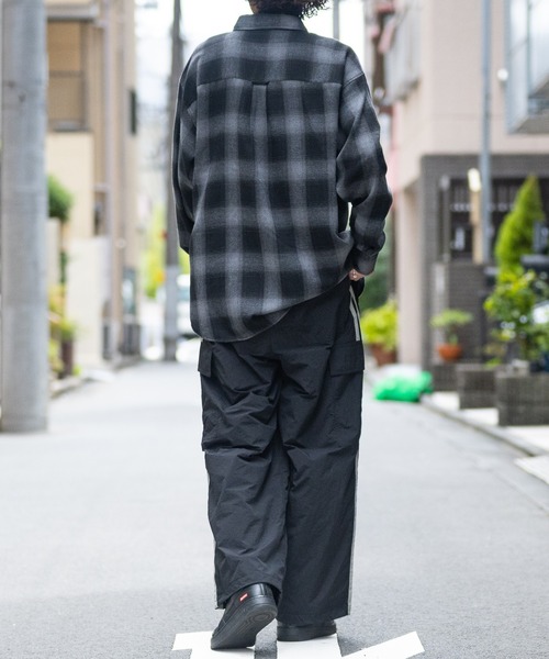 Red Cap Girl（レッドキャプガール）の「【a-r】〔RedCapGirl/レッドキャップガール〕フロント刺繍 サイドライン ナイロンカーゴパンツ（カーゴパンツ・メンズ・ネイビー/ブラック/カーキ・MEDIUM/LARGE）」の11枚目の写真