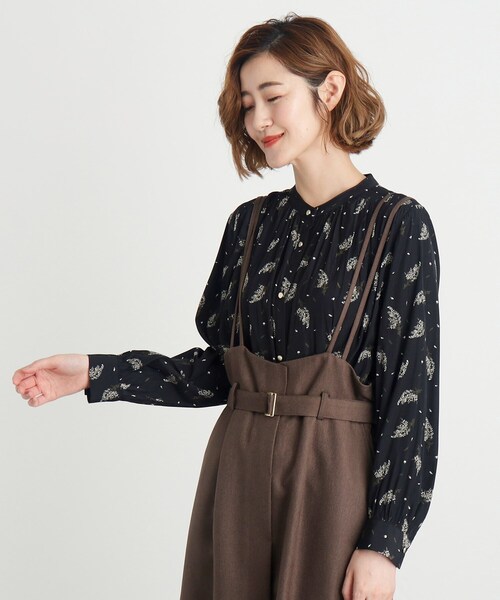 grove（グローブ）の「◆＜ご自宅で洗える＞ヴィンテージサテン9分袖ブラウス（シャツ/ブラウス・レディース・グリーン系/ホワイト系3/オフホワイト/ブラック系/パープル/ホワイト系6・02/03/00/01/04/05）」の19枚目の写真