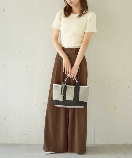 BEVERLY HILLS POLO CLUB（ビバリーヒルズポロクラブ）の「【BEVERLY HILLS POLO CLUB】《別注》スコッチグレイン ネオレザー ミニ トートバッグ（トートバッグ・レディース・ホワイト/グレー/ブラック/グレイッシュベージュ/ベージュ系その他2/シルバー/ブラック系その他2・FREE）」の16枚目の写真