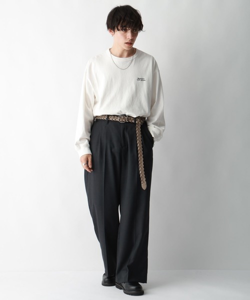 RAGEBLUE（レイジブルー）の「シンセティックレザー/ロングメッシュベルト（ベルト・メンズ・ブラック/ベージュ系その他2/ダークブラウン/キャメル・FREE）」の8枚目の写真