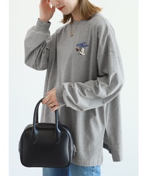 スパゲッティおばけ刺繍&プリント BIGロンTシャツ