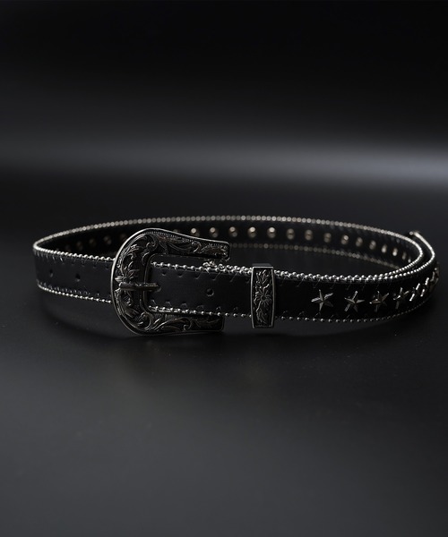 セール】【GLARE】スター スタッズ ベルト / Star Studs Belt（ベルト