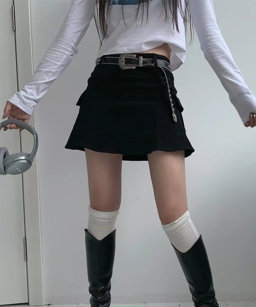 GLARE（グレア）の「【GLARE】スター スタッズ ベルト / Star Studs Belt（ベルト・レディース・ブラック・ONE SIZE）」の4枚目の写真