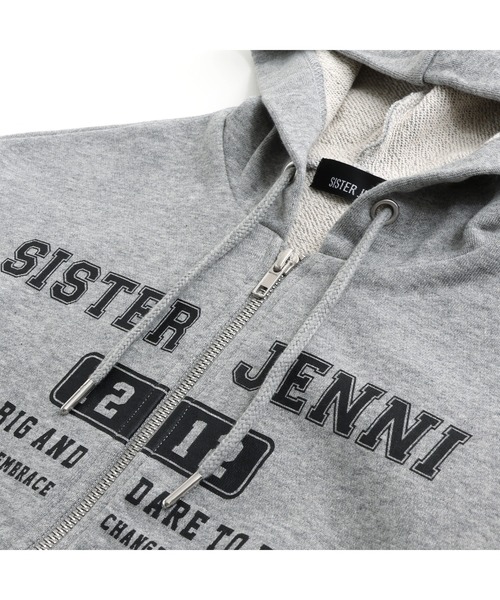 SISTER JENNI(SISTER JENNI)の「【コットン100%】ショート丈ダブルZIPパーカー(パーカー・キッズ・グレー/ブラック/アイボリー・140cm/150cm/160cm/130cm)」の20枚目の写真