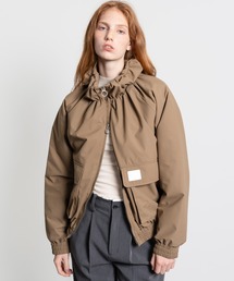 ELOOPS（イーループス）の「【ELOOPS】ギャザーカラー中綿ジャケット（ブルゾン）」