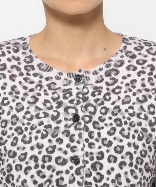 LEPSIM（レプシィム）の「【FOR I SERIES】5ゲージアニマル柄ニットカーディガン　151270（カーディガン/ボレロ・レディース・グレー/ベージュ・FREE）」の6枚目の写真