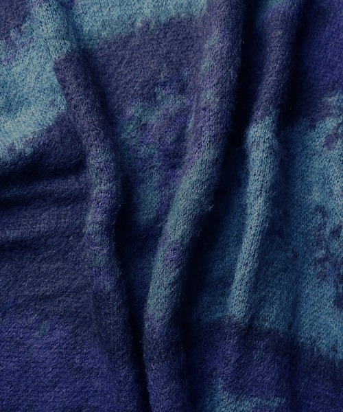 Confirm(コンファーム)の「モヘアライク ルーズシルエット グラデーション アブストラクト煙柄ジャガード シャギープルオーバーニット【Confirm】(ニット/セーター・メンズ・グリーン/ブラウン/ブラック/グレー/ミント・M/L)」の10枚目の写真