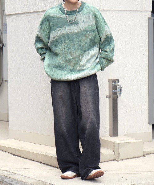 新品♡ラフェティッシュ　ターコイズ　ケーブルニット　セーター 長袖　モヘア　レア 新品♡ラフェティッシュ ターコイズ ケーブルニット セーター 長袖