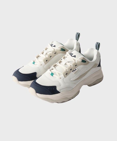 FILA(フィラ)の「【FILA / フィラ】 WOODBLOCK / 1RM02258E(スニーカー・メンズ・ホワイト/ブラック・26cm/27cm/28cm)」の1枚目の写真