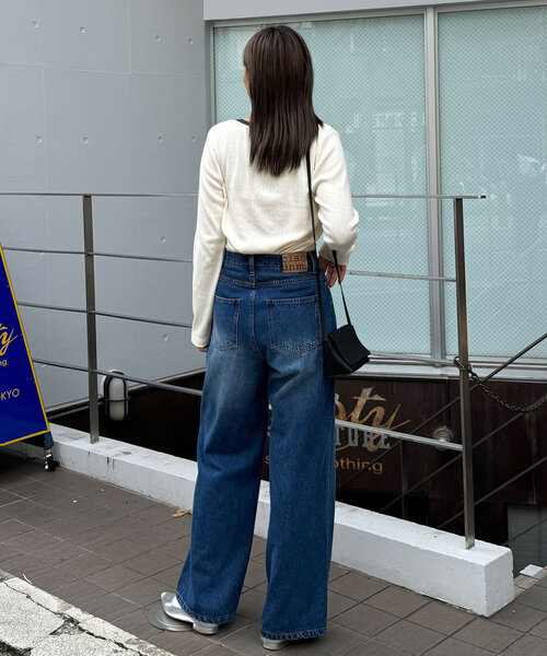 CIAOPANIC（チャオパニック）の「CPロゴピコレーストップス（Tシャツ/カットソー・レディース・ブラック/ブルー/ホワイト/ボルドー/ネイビー・ONE SIZE）」の12枚目の写真