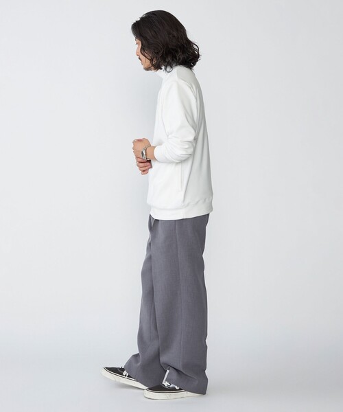 SHIPS(シップス)の「SHIPS:〈吸湿発熱〉モイスチャー モックネック プルオーバー(Tシャツ/カットソー・メンズ・チャコールグレー/ホワイト/シルバーグレー・SMALL/MEDIUM/LARGE/X-LARGE)」の7枚目の写真