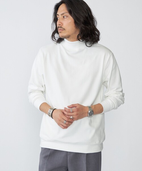 SHIPS(シップス)の「SHIPS:〈吸湿発熱〉モイスチャー モックネック プルオーバー(Tシャツ/カットソー・メンズ・チャコールグレー/ホワイト/シルバーグレー・SMALL/MEDIUM/LARGE/X-LARGE)」の11枚目の写真
