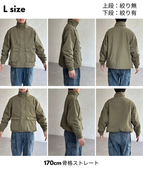 CPCM(シーピーシーエム)の「2WAYNCスタンドネックマンパ(ブルゾン・レディース・オレンジ/ブラック/カーキ・LARGE/MEDIUM)」の5枚目の写真