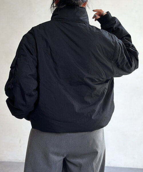 CPCM(シーピーシーエム)の「2WAYNCスタンドネックマンパ(ブルゾン・レディース・オレンジ/ブラック/カーキ・LARGE/MEDIUM)」の10枚目の写真