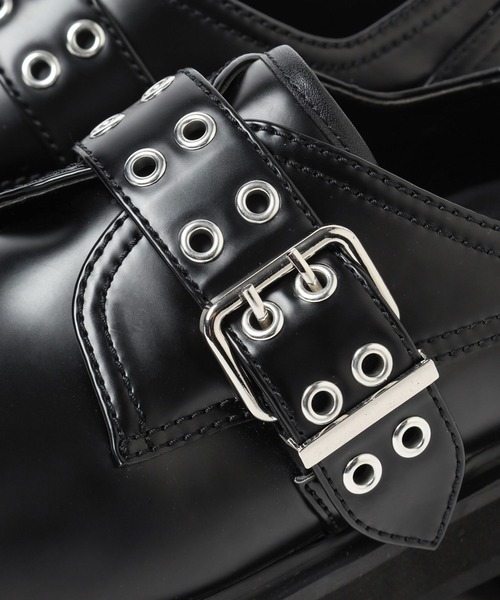 HARE(ハレ)の「バックルスクエアシューズ(HARE)(ドレスシューズ・メンズ・ブラック・MEDIUM/LARGE)」の15枚目の写真