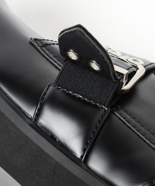 HARE(ハレ)の「バックルスクエアシューズ(HARE)(ドレスシューズ・メンズ・ブラック・MEDIUM/LARGE)」の16枚目の写真