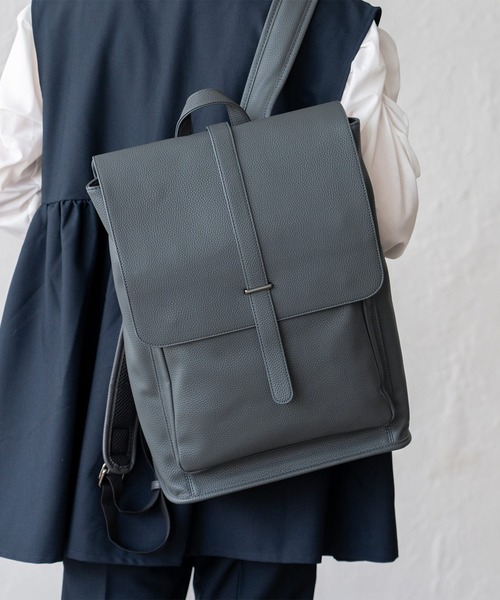 VitaFelice(ヴィータフェリーチェ)の「ユニセックスビジネスリュックサック(バックパック/リュック・メンズ・ブラック/ダークブラウン/ダークグレー・FREE)」の3枚目の写真