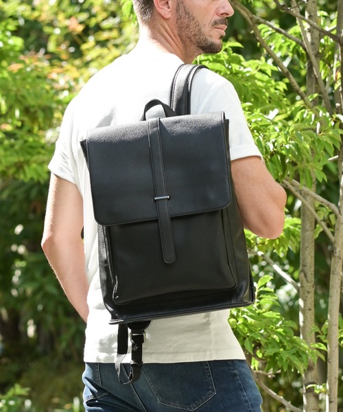 VitaFelice(ヴィータフェリーチェ)の「ユニセックスビジネスリュックサック(バックパック/リュック・メンズ・ブラック/ダークブラウン/ダークグレー・FREE)」の2枚目の写真