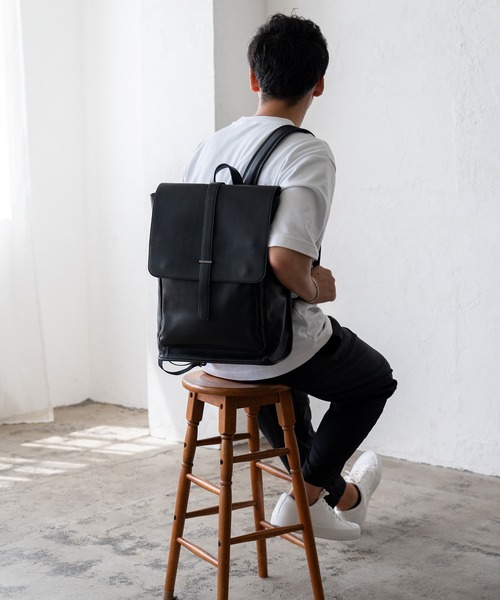 VitaFelice(ヴィータフェリーチェ)の「ユニセックスビジネスリュックサック(バックパック/リュック・メンズ・ブラック/ダークブラウン/ダークグレー・FREE)」の6枚目の写真