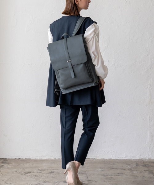 VitaFelice(ヴィータフェリーチェ)の「ユニセックスビジネスリュックサック(バックパック/リュック・メンズ・ブラック/ダークブラウン/ダークグレー・FREE)」の19枚目の写真