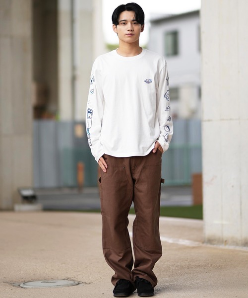 CHUMS(チャムス)の「CHUMS/チャムス ロンT/長袖ティシャツ/カットソー 袖プリント CH01-2454(Tシャツ/カットソー・メンズ・ライトブルー/グレイッシュベージュ/ブラック/ホワイト・M/L/XL)」の10枚目の写真