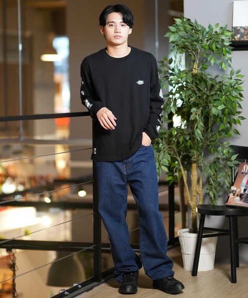 CHUMS/チャムス ロンT/長袖ティシャツ/カットソー 袖プリント CH01