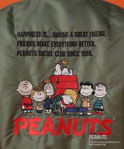 PEANUTS（ピーナッツ）の「《AVIREX×PEANUTS》ALLSTAR MA-1/アヴィレックス×ピーナッツ オールスターMA-1（MA-1・レディース・オリーブ・M/S）」の14枚目の写真