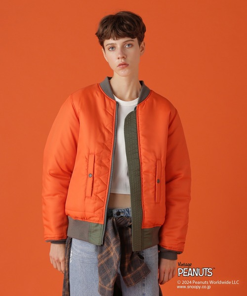 PEANUTS（ピーナッツ）の「《AVIREX×PEANUTS》ALLSTAR MA-1/アヴィレックス×ピーナッツ オールスターMA-1（MA-1・レディース・オリーブ・M/S）」の19枚目の写真